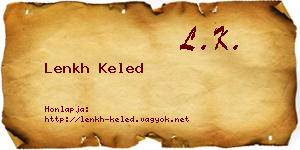 Lenkh Keled névjegykártya